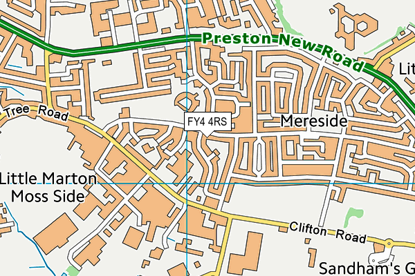 FY4 4RS map - OS VectorMap District (Ordnance Survey)