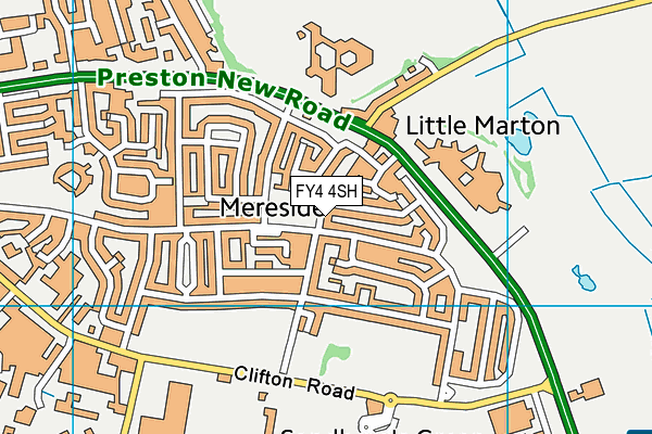 FY4 4SH map - OS VectorMap District (Ordnance Survey)