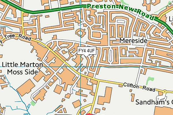 FY4 4UF map - OS VectorMap District (Ordnance Survey)