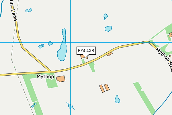 FY4 4XB map - OS VectorMap District (Ordnance Survey)