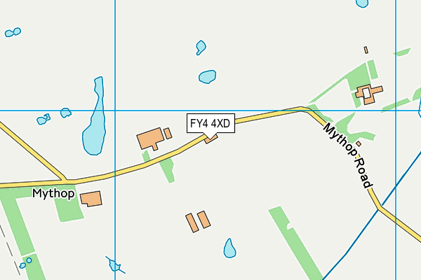 FY4 4XD map - OS VectorMap District (Ordnance Survey)