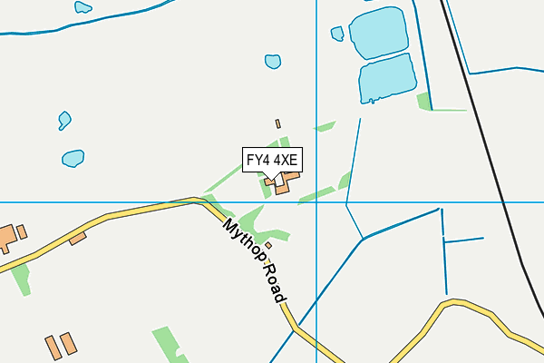 FY4 4XE map - OS VectorMap District (Ordnance Survey)