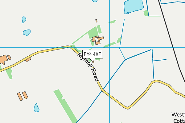 FY4 4XF map - OS VectorMap District (Ordnance Survey)