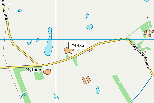FY4 4XG map - OS VectorMap District (Ordnance Survey)