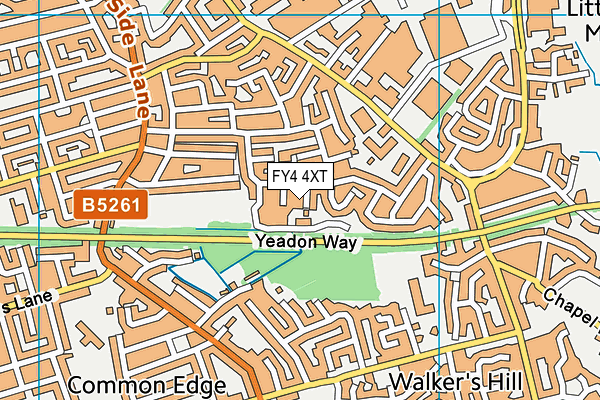 FY4 4XT map - OS VectorMap District (Ordnance Survey)