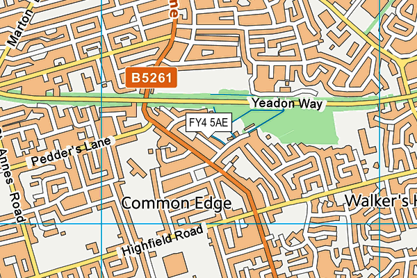 FY4 5AE map - OS VectorMap District (Ordnance Survey)
