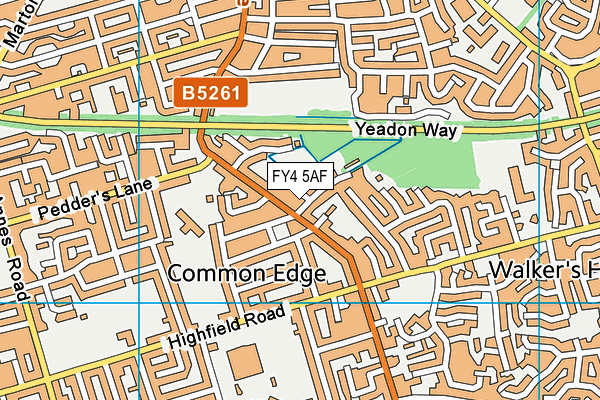 FY4 5AF map - OS VectorMap District (Ordnance Survey)