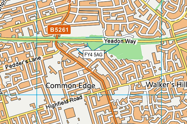 FY4 5AG map - OS VectorMap District (Ordnance Survey)