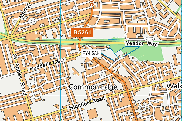 FY4 5AH map - OS VectorMap District (Ordnance Survey)