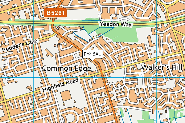 FY4 5AL map - OS VectorMap District (Ordnance Survey)