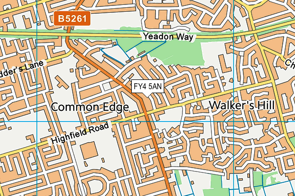 FY4 5AN map - OS VectorMap District (Ordnance Survey)