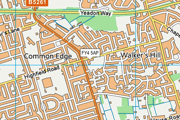 FY4 5AP map - OS VectorMap District (Ordnance Survey)