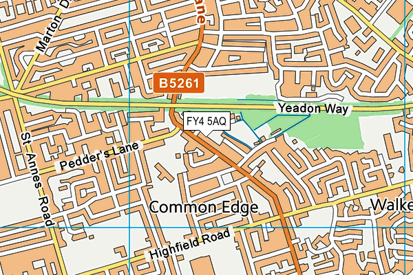 FY4 5AQ map - OS VectorMap District (Ordnance Survey)