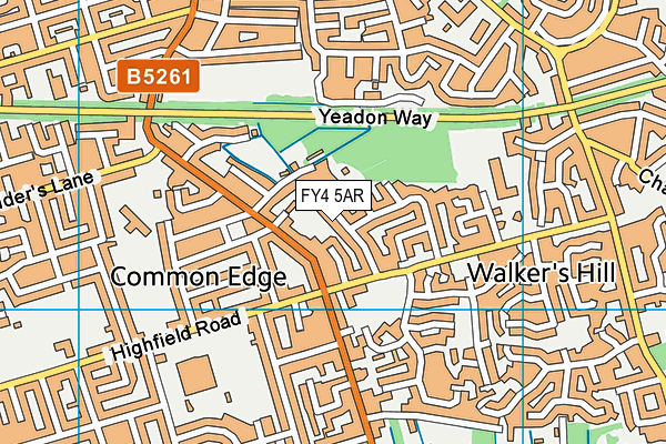 FY4 5AR map - OS VectorMap District (Ordnance Survey)