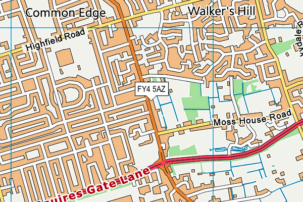 FY4 5AZ map - OS VectorMap District (Ordnance Survey)