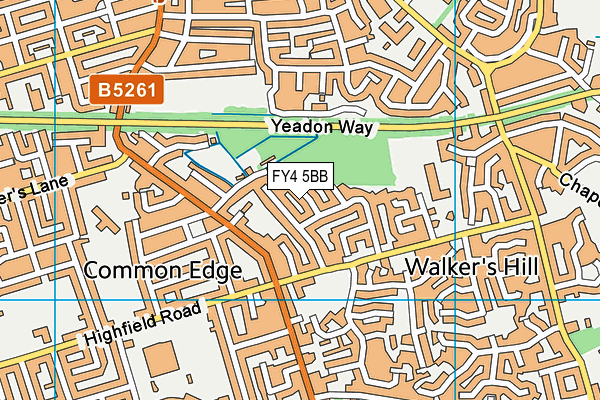 FY4 5BB map - OS VectorMap District (Ordnance Survey)