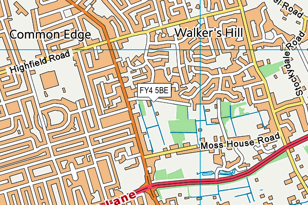 FY4 5BE map - OS VectorMap District (Ordnance Survey)