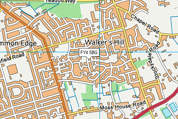 FY4 5BG map - OS VectorMap District (Ordnance Survey)