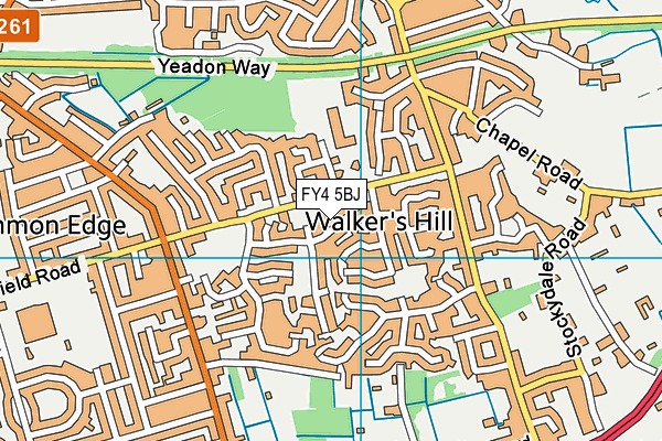 FY4 5BJ map - OS VectorMap District (Ordnance Survey)