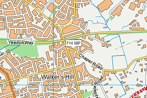 FY4 5BP map - OS VectorMap District (Ordnance Survey)