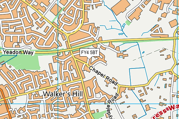 FY4 5BT map - OS VectorMap District (Ordnance Survey)
