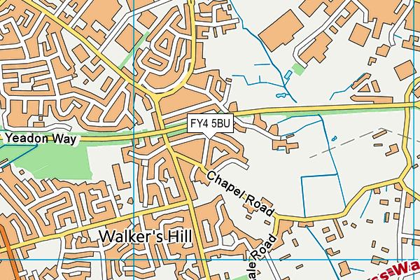 FY4 5BU map - OS VectorMap District (Ordnance Survey)