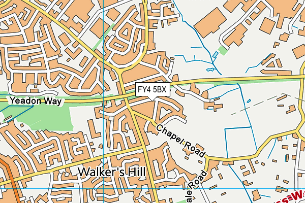 FY4 5BX map - OS VectorMap District (Ordnance Survey)