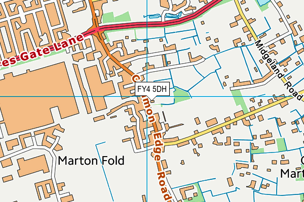 FY4 5DH map - OS VectorMap District (Ordnance Survey)