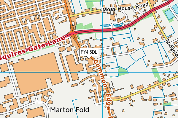 FY4 5DL map - OS VectorMap District (Ordnance Survey)
