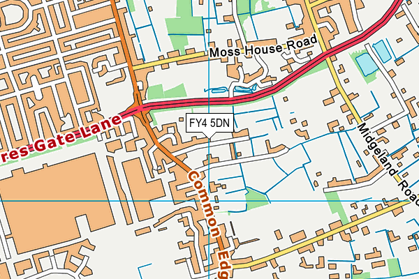 FY4 5DN map - OS VectorMap District (Ordnance Survey)