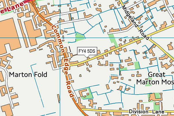 Bruce Park map (FY4 5DS) - OS VectorMap District (Ordnance Survey)