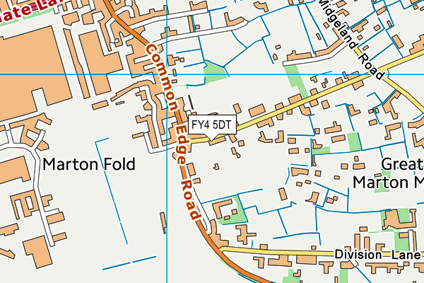 FY4 5DT map - OS VectorMap District (Ordnance Survey)
