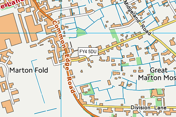 FY4 5DU map - OS VectorMap District (Ordnance Survey)