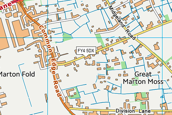 FY4 5DX map - OS VectorMap District (Ordnance Survey)