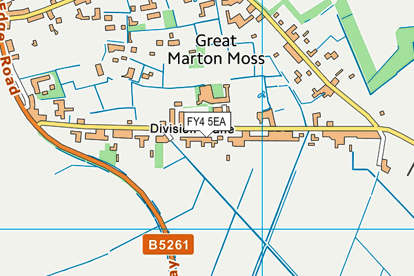 FY4 5EA map - OS VectorMap District (Ordnance Survey)