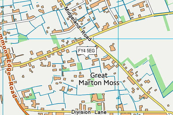 FY4 5EG map - OS VectorMap District (Ordnance Survey)