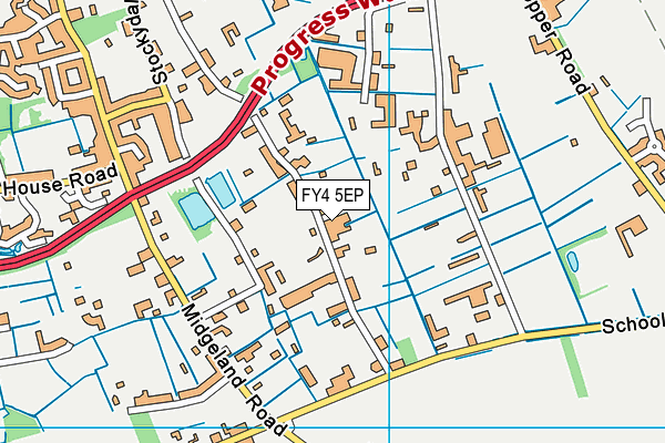 FY4 5EP map - OS VectorMap District (Ordnance Survey)