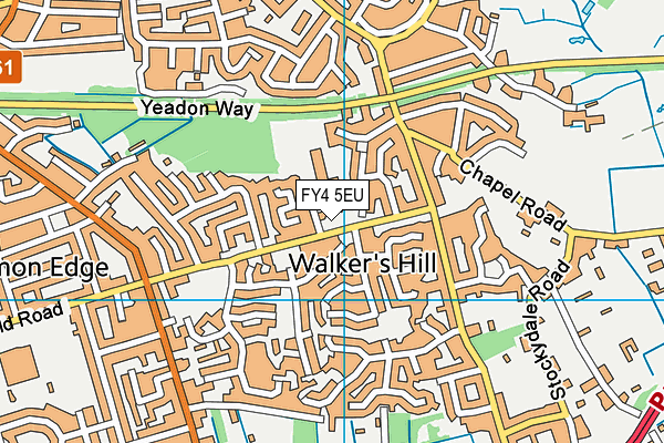 FY4 5EU map - OS VectorMap District (Ordnance Survey)