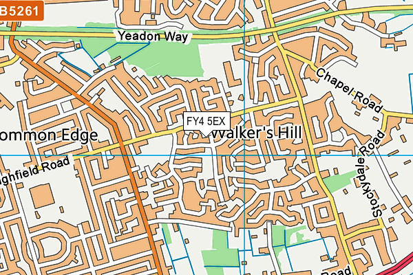 FY4 5EX map - OS VectorMap District (Ordnance Survey)