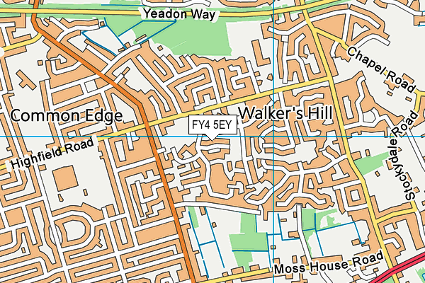 FY4 5EY map - OS VectorMap District (Ordnance Survey)