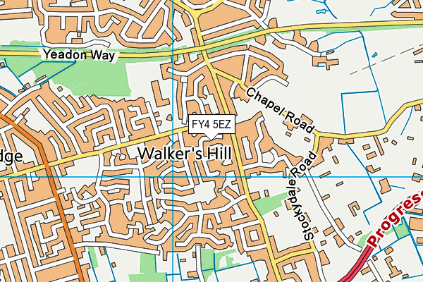 FY4 5EZ map - OS VectorMap District (Ordnance Survey)