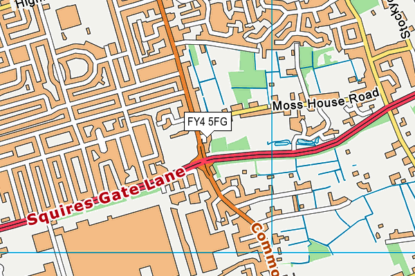 FY4 5FG map - OS VectorMap District (Ordnance Survey)