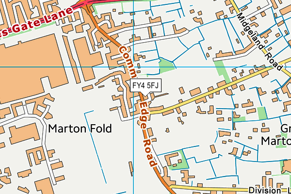 FY4 5FJ map - OS VectorMap District (Ordnance Survey)