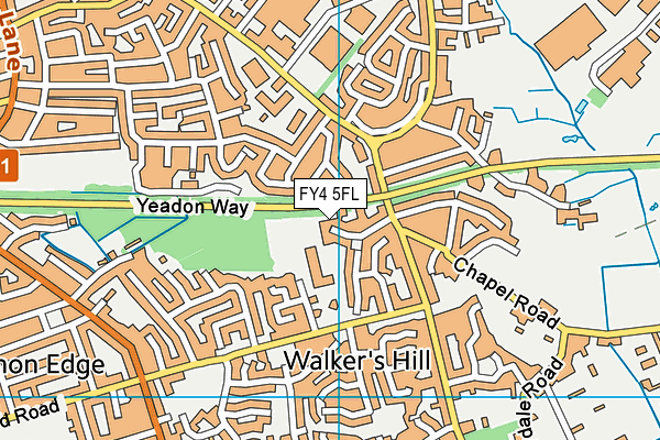 FY4 5FL map - OS VectorMap District (Ordnance Survey)