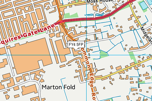 FY4 5FP map - OS VectorMap District (Ordnance Survey)