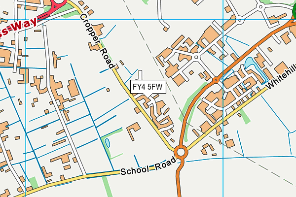 FY4 5FW map - OS VectorMap District (Ordnance Survey)