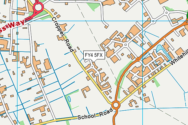 FY4 5FX map - OS VectorMap District (Ordnance Survey)