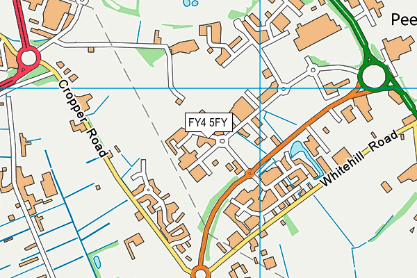 FY4 5FY map - OS VectorMap District (Ordnance Survey)