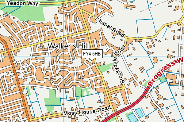 FY4 5HB map - OS VectorMap District (Ordnance Survey)