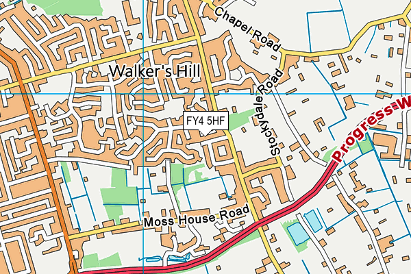 FY4 5HF map - OS VectorMap District (Ordnance Survey)